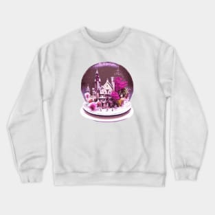 Purple snow globe Crewneck Sweatshirt